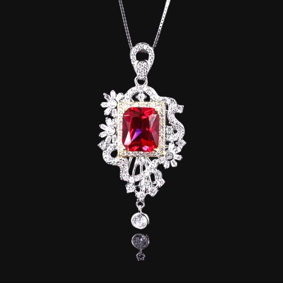 The Vony Swarovski Crystal 925 Silver Pendant Necklace - Picture 10 of 15